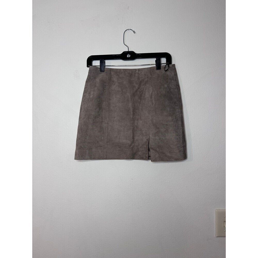 Tan Suede mini skirt